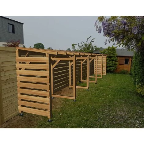 JARDINATOIRE Abri Moto 10m - Non Couvert - Cl3 Marron 3 JARDINATOIRE Abri Moto 10m - Non Couvert - Cl3 Marron