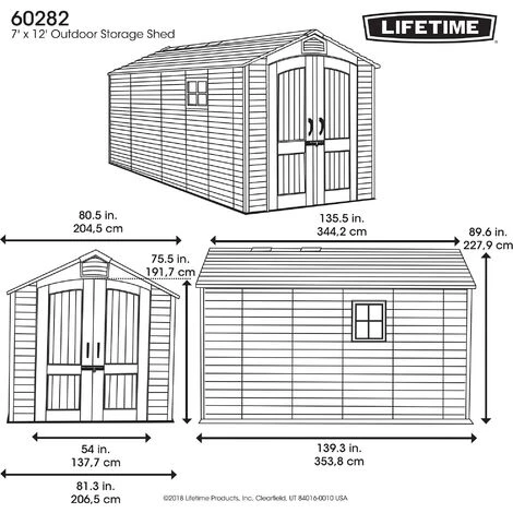 Lifetime Abri De Jardin 7.77m2 (2,13 X 3,65 M) PEHD 7 Lifetime Abri De Jardin 7.77m2 (2,13 X 3,65 M) PEHD – Image 5