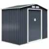 GOPLUS Abri De Jardin Avec Portes Fait En Métal Coulissantes Remise De Jardin Avec Fenêtres Rangement Pour Vélo, Outils De Jardinage Installation Facile 213x127x185cm Gris/Vert (Gris) 2 GOPLUS Abri De Jardin Avec Portes Fait En Métal Coulissantes Remise De Jardin Avec Fenêtres Rangement Pour Vélo, Outils De Jardinage Installation Facile 213x127x185cm Gris/Vert (Gris) -France Abri de jardin Soldes Boutique 34761972 1