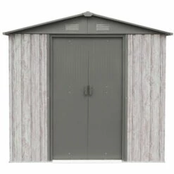 X-metal Abri Métal 2,54m² WoodTouch - Acier Galvanisé - Kit D'ancrage - Aspect Bois -France Abri de jardin Soldes Boutique 34854368 3