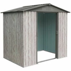 X-metal Abri Métal 2,54m² WoodTouch - Acier Galvanisé - Kit D'ancrage - Aspect Bois -France Abri de jardin Soldes Boutique 34854368 4