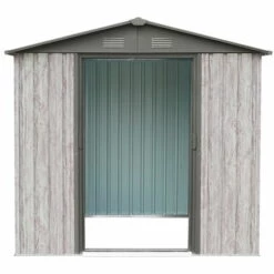 X-metal Abri Métal 2,54m² WoodTouch - Acier Galvanisé - Kit D'ancrage - Aspect Bois -France Abri de jardin Soldes Boutique 34854368 5