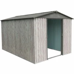 X-metal Abri Métal 7,15m² WoodTouch - Acier Galvanisé - Kit D'ancrage - Aspect Bois 10 X-metal Abri Métal 7,15m² WoodTouch - Acier Galvanisé - Kit D'ancrage - Aspect Bois -France Abri de jardin Soldes Boutique 34854981 4
