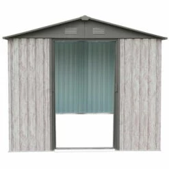 X-metal Abri Métal 7,15m² WoodTouch - Acier Galvanisé - Kit D'ancrage - Aspect Bois 11 X-metal Abri Métal 7,15m² WoodTouch - Acier Galvanisé - Kit D'ancrage - Aspect Bois -France Abri de jardin Soldes Boutique 34854981 5