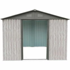 X-metal Abri Métal 11m² WoodTouch - Acier Galvanisé - Kit D'ancrage - Aspect Bois 11 X-metal Abri Métal 11m² WoodTouch - Acier Galvanisé - Kit D'ancrage - Aspect Bois -France Abri de jardin Soldes Boutique 34855188 5