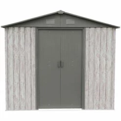 X-metal Abri Métal 4,1m² WoodTouch - Acier Galvanisé - Kit D'ancrage - Aspect Bois 9 X-metal Abri Métal 4,1m² WoodTouch - Acier Galvanisé - Kit D'ancrage - Aspect Bois -France Abri de jardin Soldes Boutique 34855269 3