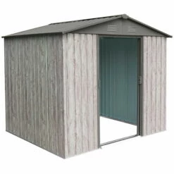 X-metal Abri Métal 4,1m² WoodTouch - Acier Galvanisé - Kit D'ancrage - Aspect Bois 10 X-metal Abri Métal 4,1m² WoodTouch - Acier Galvanisé - Kit D'ancrage - Aspect Bois -France Abri de jardin Soldes Boutique 34855269 4