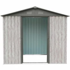 X-metal Abri Métal 4,1m² WoodTouch - Acier Galvanisé - Kit D'ancrage - Aspect Bois 11 X-metal Abri Métal 4,1m² WoodTouch - Acier Galvanisé - Kit D'ancrage - Aspect Bois -France Abri de jardin Soldes Boutique 34855269 5