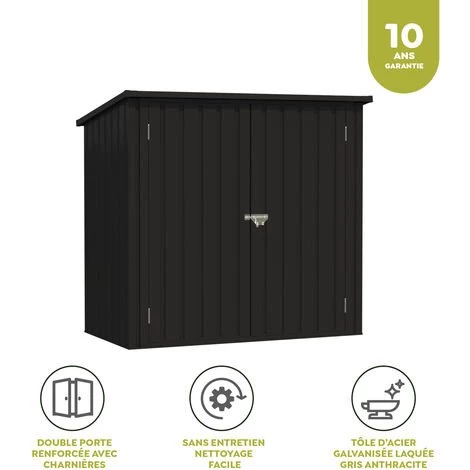 Wasabi Rémise En Métal Arya 1200 L - Garantie 10 Ans - 147x86x122 Cm 5 Wasabi Rémise En Métal Arya 1200 L - Garantie 10 Ans - 147x86x122 Cm – Image 3