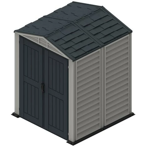 EZOOZA YardMate Plus Abri De Jardin En PVC 153 X 153 Cm Gris Clair Et Foncé - Grigio/Grigio Scuro 6 EZOOZA YardMate Plus Abri De Jardin En PVC 153 X 153 Cm Gris Clair Et Foncé - Grigio/Grigio Scuro – Image 4