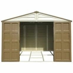 Ezooza WoodBrige Plus Abri De Jardin En PVC 320 X 320 Cm Beige Et Marron - Avorio/Marrone -France Abri de jardin Soldes Boutique 38696935 3