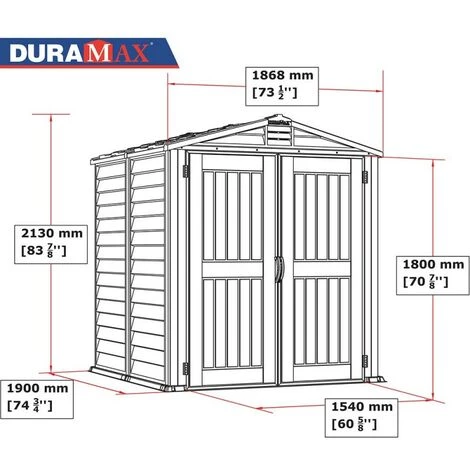 EZOOZA Storemate Plus Abri De Jardin En PVC 183 X 183 Cm Gris Clair Et Foncé - Grigio/Grigio Scuro 4 EZOOZA Storemate Plus Abri De Jardin En PVC 183 X 183 Cm Gris Clair Et Foncé - Grigio/Grigio Scuro – Image 2