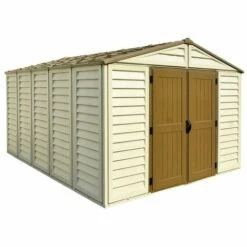 EZOOZA WoodBrige Plus Abri De Jardin En PVC 320 X 396 Cm Beige Et Marron - Avorio/Marrone