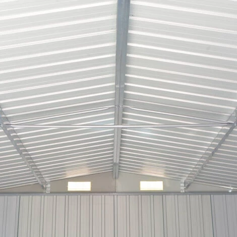 ASUPERMALL Abri De Jardin Vert 257x779x181 Cm Acier Galvanise 5 ASUPERMALL Abri De Jardin Vert 257x779x181 Cm Acier Galvanise – Image 3