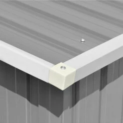 ASUPERMALL Abri De Jardin Gris 257x779x181 Cm Acier Galvanise -France Abri de jardin Soldes Boutique 39746899 3