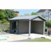 GREEN OUTSIDE Abri De Jardin - Pool House Composite 6 X 3 Avec Toit 2 Pentes -France Abri de jardin Soldes Boutique 4125451 1