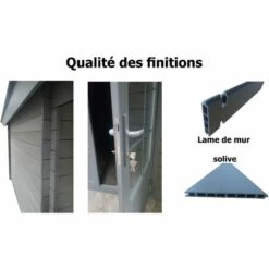 GREEN OUTSIDE Abri De Jardin - Pool House Composite 6 X 3 Avec Toit 2 Pentes -France Abri de jardin Soldes Boutique 4125451 3