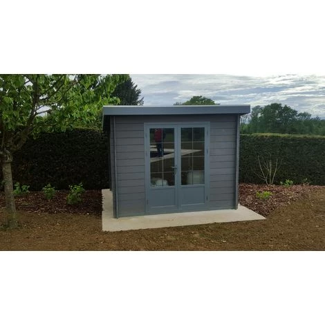 GREEN OUTSIDE Abri De Jardin Composite 3x3 Toit Plat Contemporain 3 GREEN OUTSIDE Abri De Jardin Composite 3x3 Toit Plat Contemporain