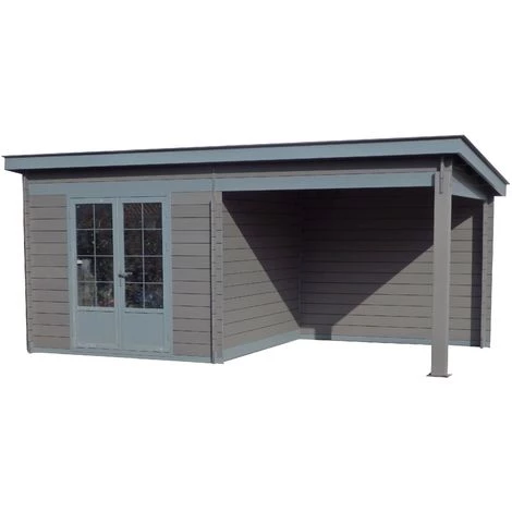 GREEN OUTSIDE Abri De Jardin - Pool House Composite 6x3 Toit Plat Contemporain 4 GREEN OUTSIDE Abri De Jardin - Pool House Composite 6x3 Toit Plat Contemporain – Image 2