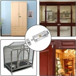 GUAZHUNIFR Accessoire Pour Abri De Jardin Serrure De Sécurité Loquet De Porte Loquet De Sécurité De Porte1 Pièces Guazhuni（argent） -France Abri de jardin Soldes Boutique 42533995 5