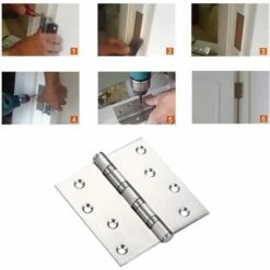 GUAZHUNIFR Accessoire Pour Abri De Jardin Charnière Charnière Pliante En Acier Inoxydable 2 Pièces Guazhuni(argent) 9 GUAZHUNIFR Accessoire Pour Abri De Jardin Charnière Charnière Pliante En Acier Inoxydable 2 Pièces Guazhuni(argent) -France Abri de jardin Soldes Boutique 42534002 3