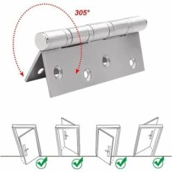 GUAZHUNIFR Accessoire Pour Abri De Jardin Charnière Charnière Pliante En Acier Inoxydable 2 Pièces Guazhuni(argent) 10 GUAZHUNIFR Accessoire Pour Abri De Jardin Charnière Charnière Pliante En Acier Inoxydable 2 Pièces Guazhuni(argent) -France Abri de jardin Soldes Boutique 42534002 4