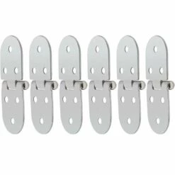 GUAZHUNIFR Charnière De Table Pliante Charnière Rabattable Accessoire Pour Abri De Jardin 6 Morceaux Guazhuni （argent）