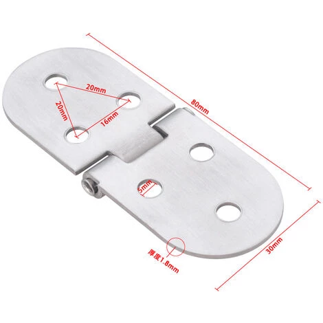 GUAZHUNIFR Charnière De Table Pliante Charnière Rabattable Accessoire Pour Abri De Jardin 6 Morceaux Guazhuni (argent) 4 GUAZHUNIFR Charnière De Table Pliante Charnière Rabattable Accessoire Pour Abri De Jardin 6 Morceaux Guazhuni (argent) – Image 2