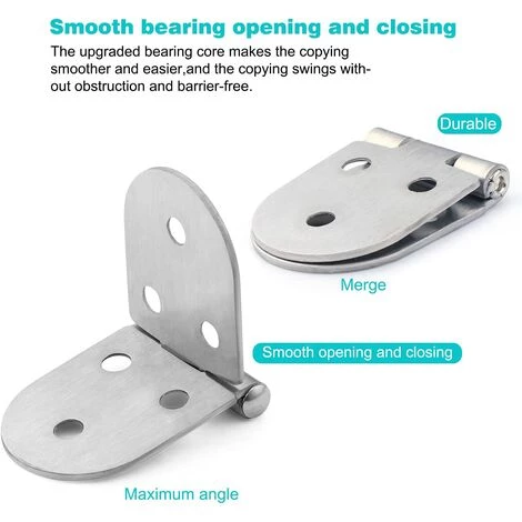 GUAZHUNIFR Charnière De Table Pliante Charnière Rabattable Accessoire Pour Abri De Jardin 6 Morceaux Guazhuni (argent) 7 GUAZHUNIFR Charnière De Table Pliante Charnière Rabattable Accessoire Pour Abri De Jardin 6 Morceaux Guazhuni (argent) – Image 5