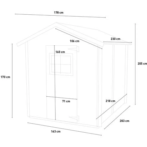 ALCE Cabanon Abri De Jardin En Bois Pour Outils Extérieur Gaeta 178 X 218 6 ALCE Cabanon Abri De Jardin En Bois Pour Outils Extérieur Gaeta 178 X 218 – Image 4