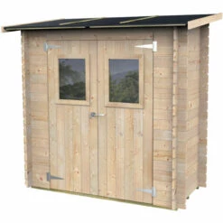 ALCE Cabanon à Outils Et Abri De Jardin En Bois Avec Porte Fenêtre Hobby 198x98 8 ALCE Cabanon à Outils Et Abri De Jardin En Bois Avec Porte Fenêtre Hobby 198x98 -France Abri de jardin Soldes Boutique 43381667 3