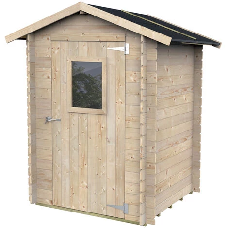ALCE Cabanon De Jardin En Bois Pour Outils Avec Porte-fenêtre Hobby 146x146 5 ALCE Cabanon De Jardin En Bois Pour Outils Avec Porte-fenêtre Hobby 146x146 – Image 3