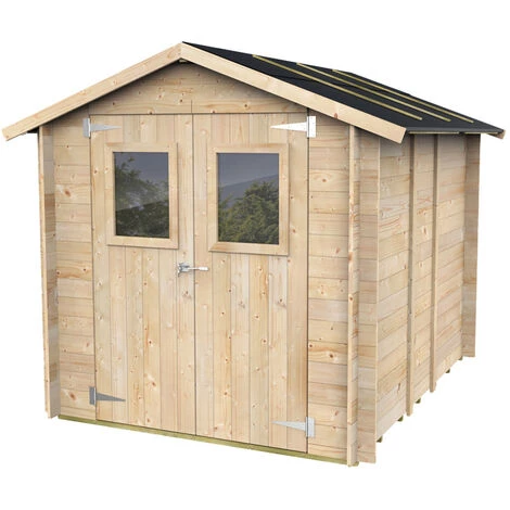 ALCE Cabanon En Bois Pour Outils De Jardin Abri Extérieur Avec Double Porte Hobby 198x248 PD 5 ALCE Cabanon En Bois Pour Outils De Jardin Abri Extérieur Avec Double Porte Hobby 198x248 PD – Image 3