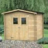 ALCE Cabanon Abri De Jardin En Bois Pour Outils Double Porte Hobby 248x198 -France Abri de jardin Soldes Boutique 43381675 1