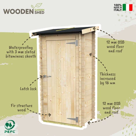 ALCE Cabanon En Bois Pour Le Jardinage Extérieur Outils De Bricolage Arturo 98x64 4 ALCE Cabanon En Bois Pour Le Jardinage Extérieur Outils De Bricolage Arturo 98x64 – Image 2