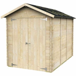 ALCE Cabanon Et Abri De Jardin En Bois Naturel Fiamma 178x273 -France Abri de jardin Soldes Boutique 43381689 3