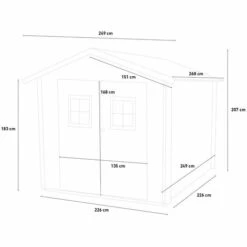ALCE Abri De Jardin En Bois Pour Coffre à Outils De Jardin Opera 249x249 -France Abri de jardin Soldes Boutique 43381690 4
