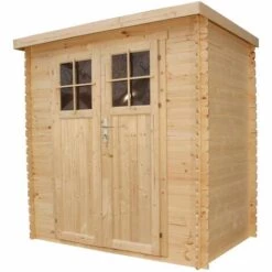 TIMBELA M310F Abri De Jardin En Bois -porte Verrouillable De Haute Qualité - Stockage Extérieur L239xL144xH200cm/2.63 M2 - Petit Abri à Outils, Local à Vélos - Toit Imperméable, Fenêtres - Beige 8 TIMBELA M310F Abri De Jardin En Bois -porte Verrouillable De Haute Qualité - Stockage Extérieur L239xL144xH200cm/2.63 M2 - Petit Abri à Outils, Local à Vélos - Toit Imperméable, Fenêtres - Beige -France Abri de jardin Soldes Boutique 43461817 2