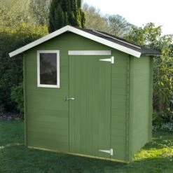 ALCE Cabanon Et Abri De Jardin En Bois Avec Fenêtre Et Porte Livia 198x130 Eco