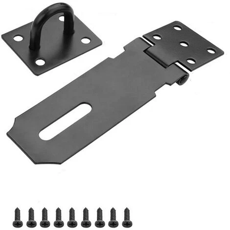 Verrou De Porte Cadenas Fermoir Moraillon Loquet De Porte Avec Vis Pour Porte, Meubles, Armoire, Tiroir, Placard Et Jardin,Mat En Acier Inoxydable 4pouces Fontainebleau Noir 1jeu 3 Verrou De Porte Cadenas Fermoir Moraillon Loquet De Porte Avec Vis Pour Porte, Meubles, Armoire, Tiroir, Placard Et Jardin,Mat En Acier Inoxydable 4pouces Fontainebleau Noir 1jeu