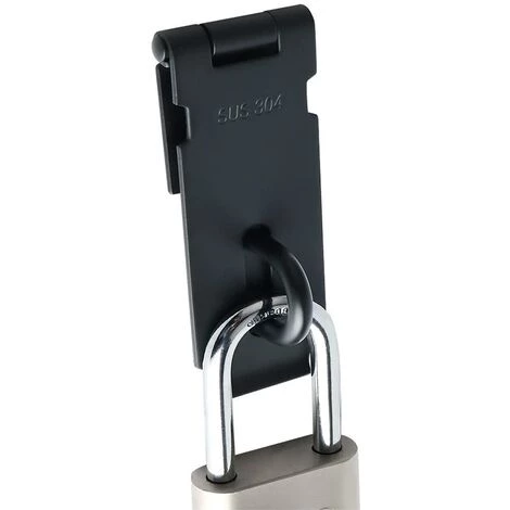 Verrou De Porte Cadenas Fermoir Moraillon Loquet De Porte Avec Vis Pour Porte, Meubles, Armoire, Tiroir, Placard Et Jardin,Mat En Acier Inoxydable 4pouces Fontainebleau Noir 1jeu 7 Verrou De Porte Cadenas Fermoir Moraillon Loquet De Porte Avec Vis Pour Porte, Meubles, Armoire, Tiroir, Placard Et Jardin,Mat En Acier Inoxydable 4pouces Fontainebleau Noir 1jeu – Image 5