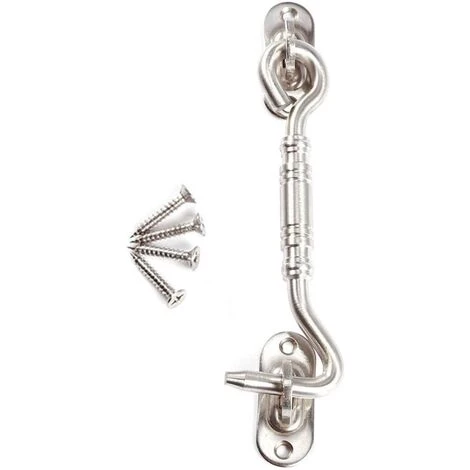 Crochet De Cabine, Portail Loquet Acier Inoxydable Eye Shed Loquet De Porte Pour Porte De Hangar Porte De Garage Les Fenêtres Cabine 4pouces Fontainebleau Argent 3 Crochet De Cabine, Portail Loquet Acier Inoxydable Eye Shed Loquet De Porte Pour Porte De Hangar Porte De Garage Les Fenêtres Cabine 4pouces Fontainebleau Argent