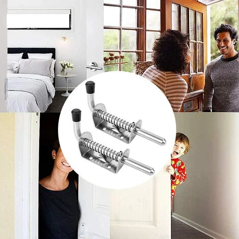 Verrou à Ressort Acier Inoxydable, Verrou De Porte à Ressort Porte Abri De Jardin Verrou Ressort Véhicule Réglable Galvanisé Accessoire Outils Bricolage 12.8*4.7cm Fontainebleau 2Pcs 7 Verrou à Ressort Acier Inoxydable, Verrou De Porte à Ressort Porte Abri De Jardin Verrou Ressort Véhicule Réglable Galvanisé Accessoire Outils Bricolage 12.8*4.7cm Fontainebleau 2Pcs – Image 5