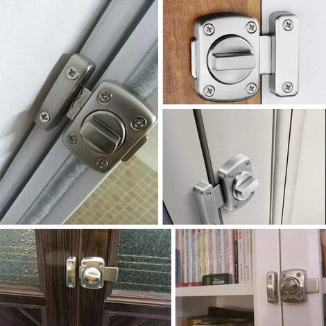 Grand Verrou De Porte De Salle De Bain Avec 6 Vis, Serrure Antivol Pour Armoire, Penderie, Loft, Boulon Coulissant Monté Dans Le Jardin Fontainebleau Argent 7 Grand Verrou De Porte De Salle De Bain Avec 6 Vis, Serrure Antivol Pour Armoire, Penderie, Loft, Boulon Coulissant Monté Dans Le Jardin Fontainebleau Argent – Image 5