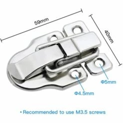 Bascule Fermeture à Levier Métallique Fermoir à Bascule Loquet Boîte à Ressort Fermeture Pour Coffre Boîte à Outil Boîte De Rangement 59*40mm Fontainebleau 4Pcs Argent 10 Bascule Fermeture à Levier Métallique Fermoir à Bascule Loquet Boîte à Ressort Fermeture Pour Coffre Boîte à Outil Boîte De Rangement 59*40mm Fontainebleau 4Pcs Argent -France Abri de jardin Soldes Boutique 45121162 4