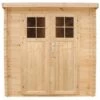 TIMBELA M311F+M311G Abri De Jardin En Bois AVEC SOL TRAITÉ - Porte Verrouillable De Haute Qualité -Stockage Extérieur L204xL142xH200cm/2.22m2 - Toit Imperméable, Fenêtres - Beige 1 TIMBELA M311F+M311G Abri De Jardin En Bois AVEC SOL TRAITÉ - Porte Verrouillable De Haute Qualité -Stockage Extérieur L204xL142xH200cm/2.22m2 - Toit Imperméable, Fenêtres - Beige -France Abri de jardin Soldes Boutique 45649373 1