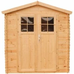TIMBELA M343F+M343G Abri De Jardin En Bois AVEC SOL TRAITÉ Porte Verrouillable De Haute Qualité - Stockage Extérieur I216xL206xH218 Cm/ 3.53 M2 - Toit Imperméable, Fenêtres - Beige 7 TIMBELA M343F+M343G Abri De Jardin En Bois AVEC SOL TRAITÉ Porte Verrouillable De Haute Qualité - Stockage Extérieur I216xL206xH218 Cm/ 3.53 M2 - Toit Imperméable, Fenêtres - Beige -France Abri de jardin Soldes Boutique 45649376 2