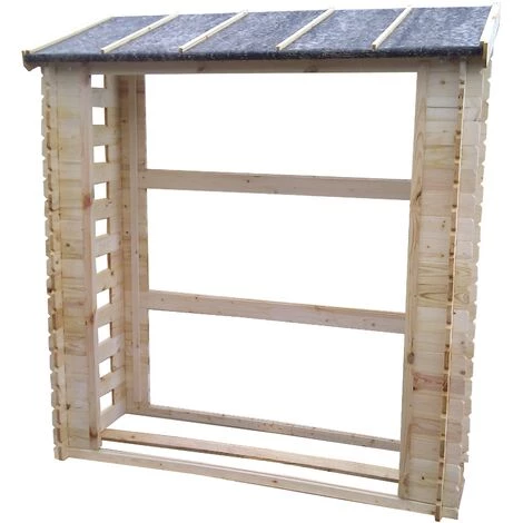 TIMBELA M201 Abri à Bûches -l86xL184xH200 Cm/ 0.9 M2 - Abri De Stockage Du Bois Et Range Bûches Extérieur 3 TIMBELA M201 Abri à Bûches -l86xL184xH200 Cm/ 0.9 M2 - Abri De Stockage Du Bois Et Range Bûches Extérieur