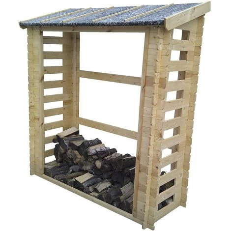 TIMBELA M201 Abri à Bûches -l86xL184xH200 Cm/ 0.9 M2 - Abri De Stockage Du Bois Et Range Bûches Extérieur 4 TIMBELA M201 Abri à Bûches -l86xL184xH200 Cm/ 0.9 M2 - Abri De Stockage Du Bois Et Range Bûches Extérieur – Image 2