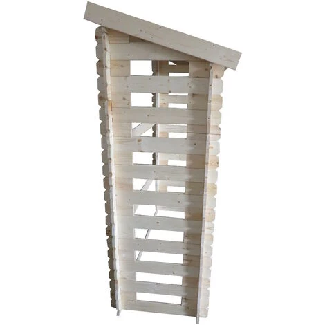 TIMBELA M201 Abri à Bûches -l86xL184xH200 Cm/ 0.9 M2 - Abri De Stockage Du Bois Et Range Bûches Extérieur 5 TIMBELA M201 Abri à Bûches -l86xL184xH200 Cm/ 0.9 M2 - Abri De Stockage Du Bois Et Range Bûches Extérieur – Image 3